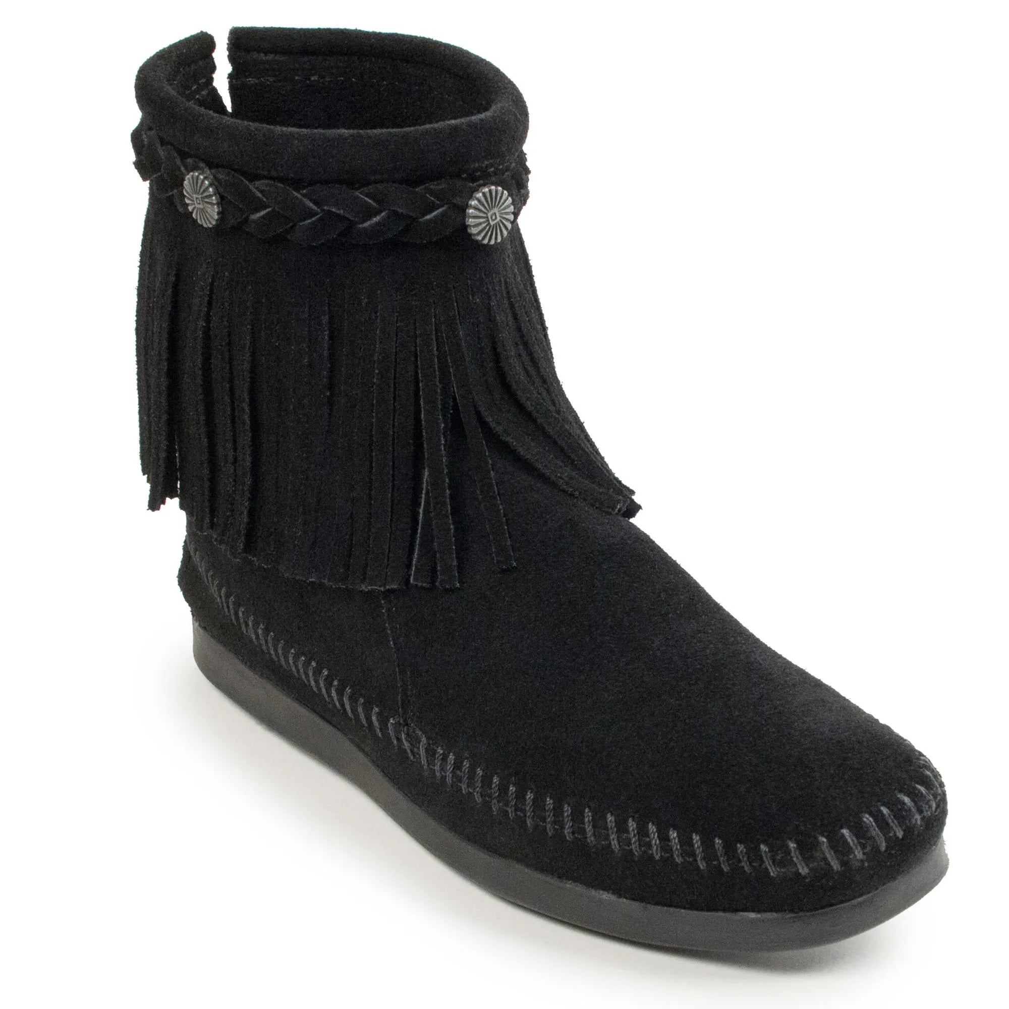 Minnetonka back zip hardsole boot clearance