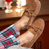 Minnetonka Sheepskin Hardsole Moc - Womens Slippers - Hatcountry