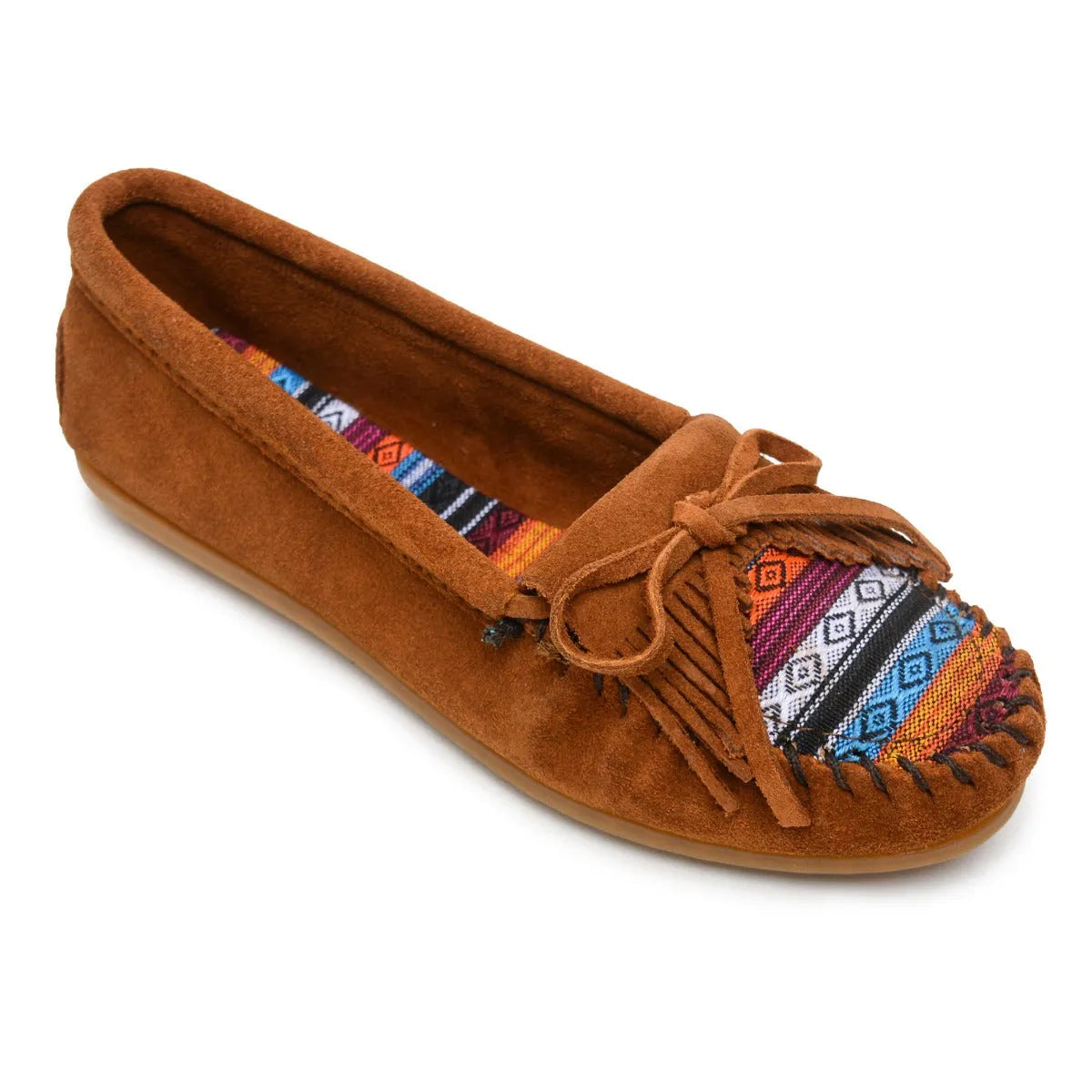 Minnetonka Arizona Kilty Suede Moc Womens Moccasin Hatcountry