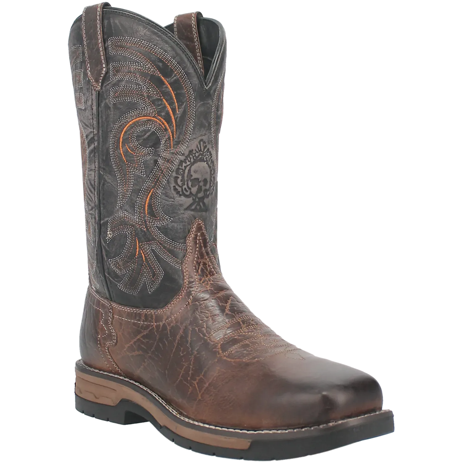 Laredo Hawke (Broad Square) - Men's Leather Cowboy Work Boot - Hatcountry