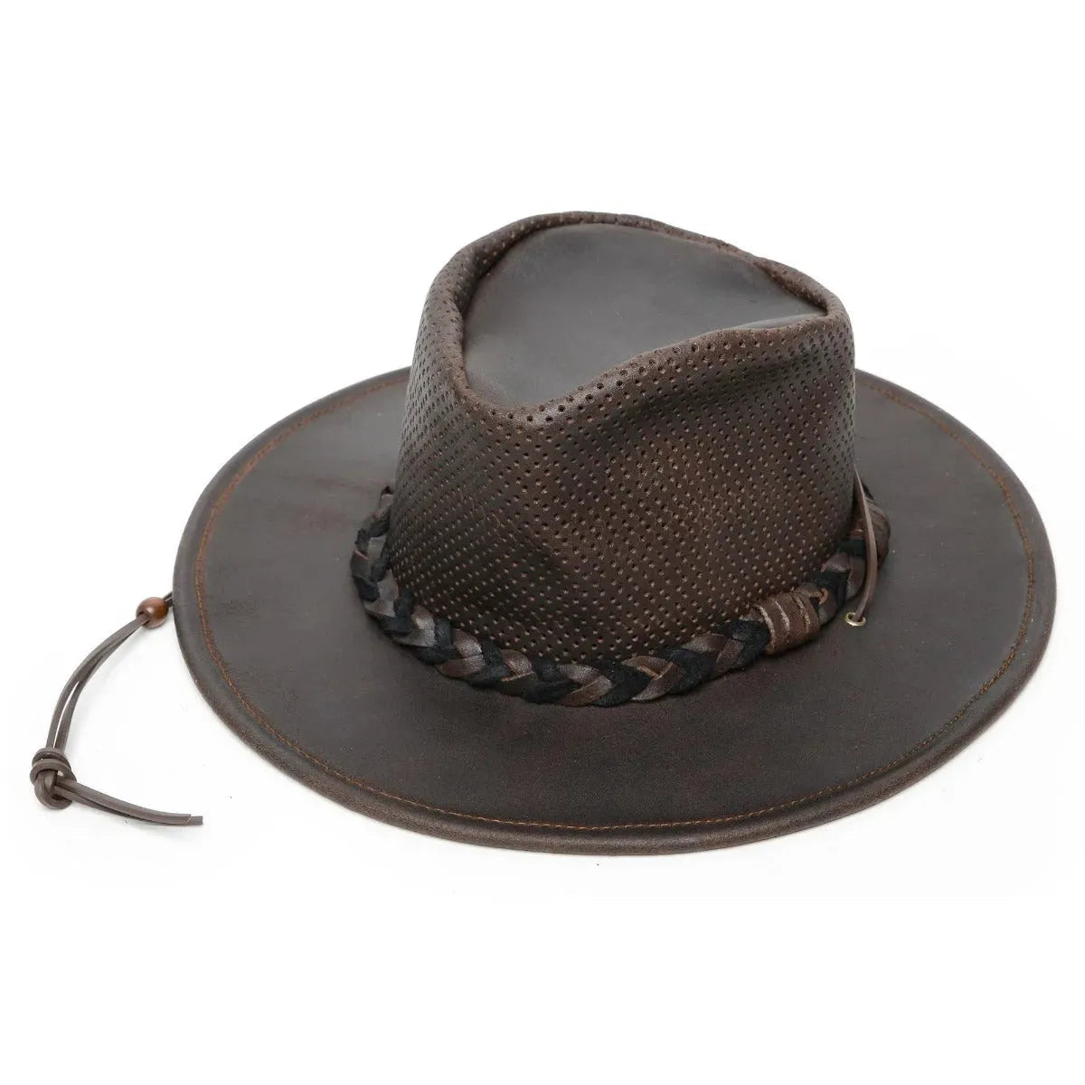 Minnetonka Airflow "Fold Up" Outback - Leather Australian Hat - Hatcountry