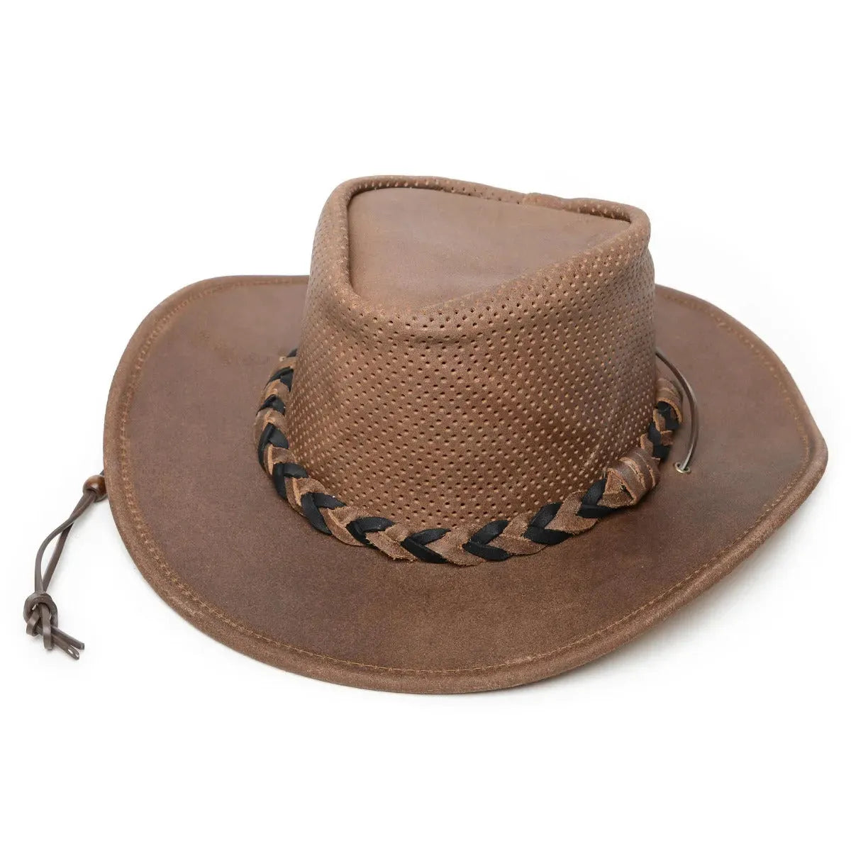 Minnetonka Airflow "Fold Up" Outback - Leather Australian Hat - Hatcountry