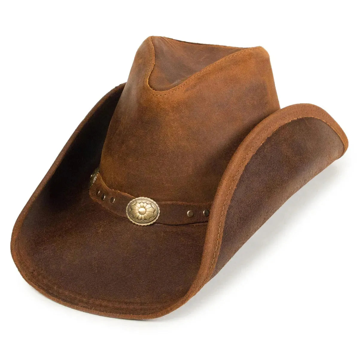 Minnetonka Silverton Dude - Leather Cowboy Hat - Hatcountry