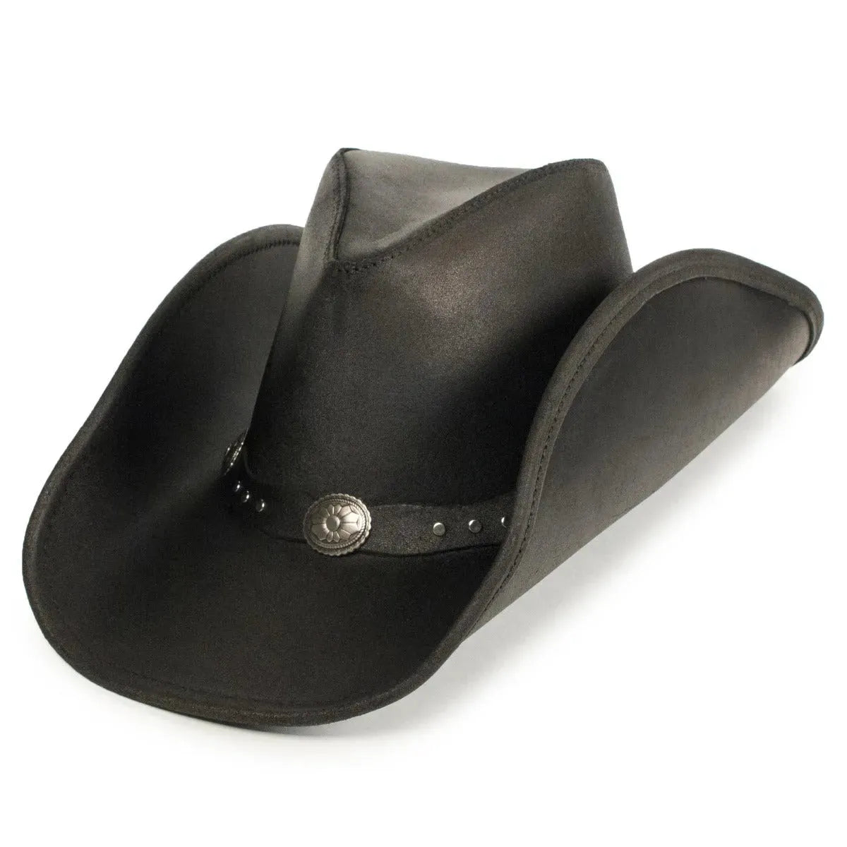 Minnetonka Silverton Dude - Leather Cowboy Hat - Hatcountry