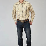 Roper Floral Stripe (Yellow) - Men's Western Shirt - Hatcountry