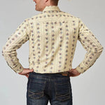 Roper Floral Stripe (Yellow) - Men's Western Shirt - Hatcountry