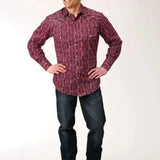 Roper Garnet Grove (Red) - Men's Western Shirt - Hatcountry