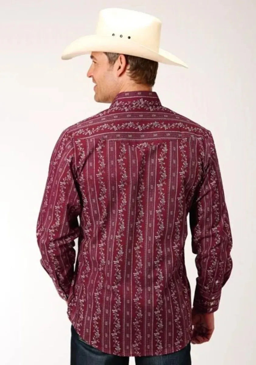 Roper Garnet Grove (Red) - Men's Western Shirt - Hatcountry
