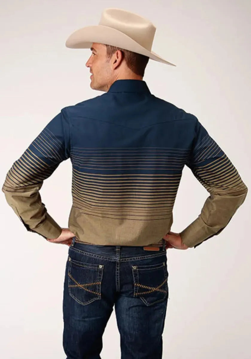 Roper Blue Horizon (Blue) - Men's Western Shirt - Hatcountry