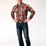 Roper Coyote Woven (Brown) - Men's Western Shirt - Hatcountry