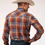 Roper Coyote Woven (Brown) - Men's Western Shirt - Hatcountry