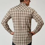 Roper Desert Plaid (Brown) - Men's Western Shirt - Hatcountry