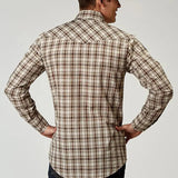 Roper Desert Plaid (Brown) - Men's Western Shirt - Hatcountry