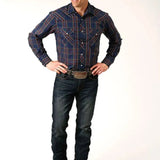 Roper Midnight Delight (Blue) - Men's Western Shirt - Hatcountry
