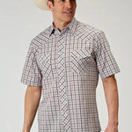 Roper Vintage Plaid (White) - Men's Western Shirt - Hatcountry