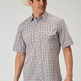 Roper Vintage Plaid (White) - Men's Western Shirt - Hatcountry