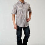 Roper Vintage Plaid (White) - Men's Western Shirt - Hatcountry