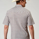 Roper Vintage Plaid (White) - Men's Western Shirt - Hatcountry
