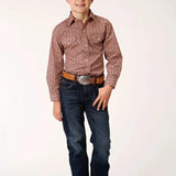 Roper Little Red (Red) - Boy's Western Shirt - Hatcountry