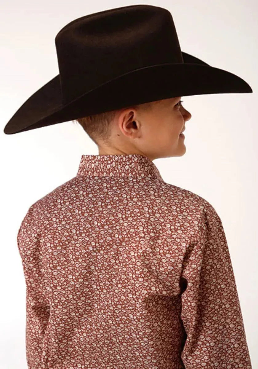 Roper Little Red (Red) - Boy's Western Shirt - Hatcountry