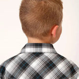 Roper Ghostly Gallop (White) - Boy's Western Shirt - Hatcountry