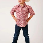 Roper Cherry Blast (Red) - Boy's Western Shirt - Hatcountry