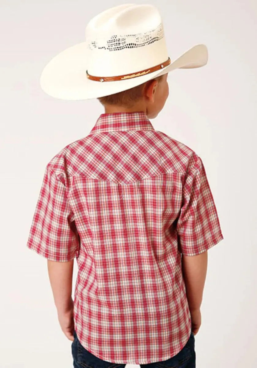 Roper Cherry Blast (Red) - Boy's Western Shirt - Hatcountry