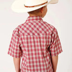 Roper Cherry Blast (Red) - Boy's Western Shirt - Hatcountry