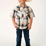 Roper Buckaroo (Black) - Boy's Western Shirt - Hatcountry