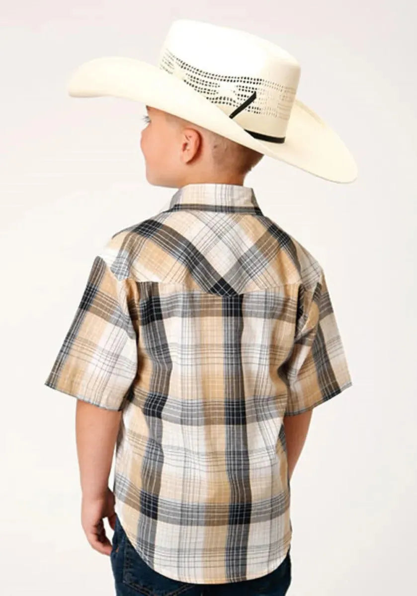 Roper Buckaroo (Black) - Boy's Western Shirt - Hatcountry