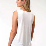 Roper Americana (White) - Women's Tank Top - Hatcountry