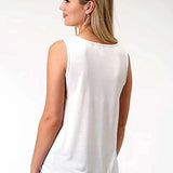 Roper Americana (White) - Women's Tank Top - Hatcountry