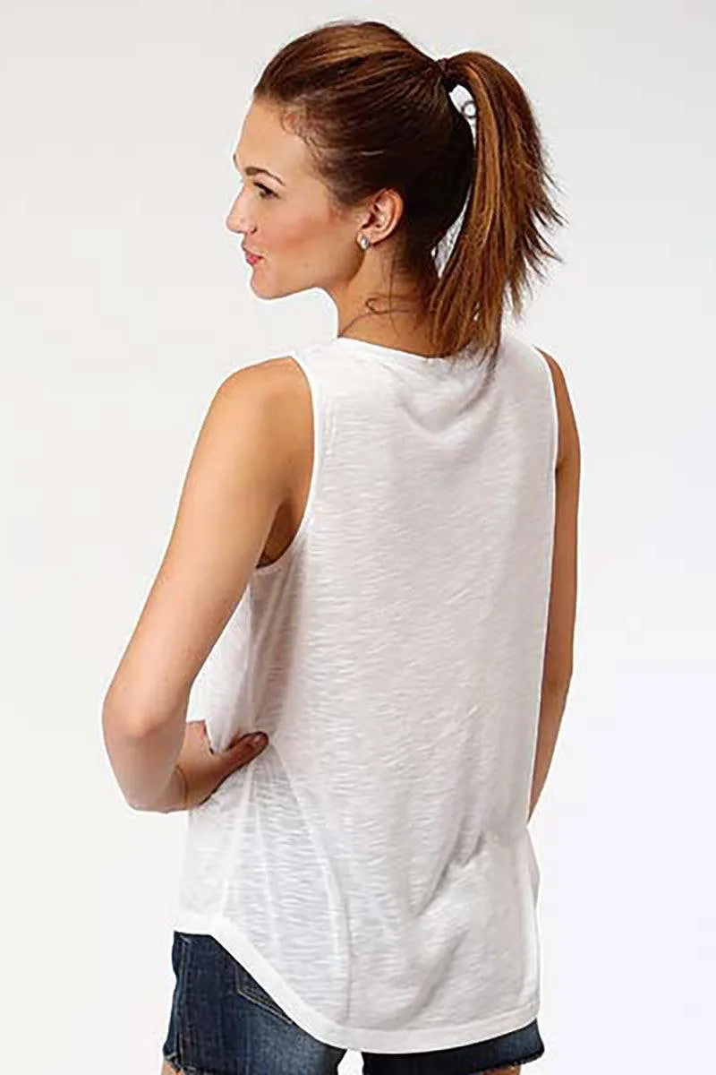 Roper Americana Peace (White) - Women's Tank Top - Hatcountry