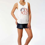 Roper Americana Peace (White) - Women's Tank Top - Hatcountry