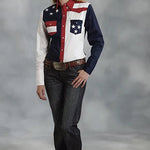 Roper American Flag Long Sleeve Snap - Women's Shirt - Hatcountry