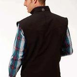 Roper 1321 Soft Shell Fleece Vest (Black) - Men's Vest