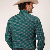 Roper Forest Cross Walk Foulard (Blue) - Men's Western Shirt