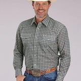 Roper 2501 Medallion Foulard (Grey) - Men's Western Shirt