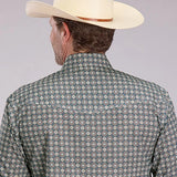 Roper 2501 Medallion Foulard (Grey) - Men's Western Shirt