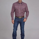 Roper 2153 Highway Foulard (Red) - Men's Western Shirt
