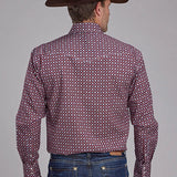 Roper 2153 Highway Foulard (Red) - Men's Western Shirt