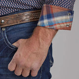 Roper Fall River Diamond Eye (Blue) - Men's Western Shirt