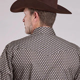 Roper 2594 Stretch Foulard (Grey) - Men's Western Shirt