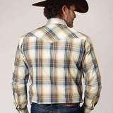 Roper 1840 Desert Plaid (Tan) - Men's Western Shirt