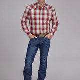 Roper 2160 '57 Chevy Plaid (Red) - Men's Western Shirt