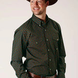 Roper 1376 Agave Foulard (Brown) - Men's Western Shirt