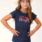 Roper Raglan (Blue) - Girl's T-Shirt - Hatcountry