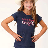 Roper Raglan (Blue) - Girl's T-Shirt - Hatcountry