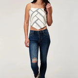 Roper Embroidered Bandana (White) - Women's Tank - Hatcountry