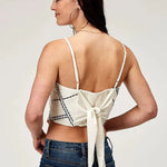 Roper Embroidered Bandana (White) - Women's Tank - Hatcountry